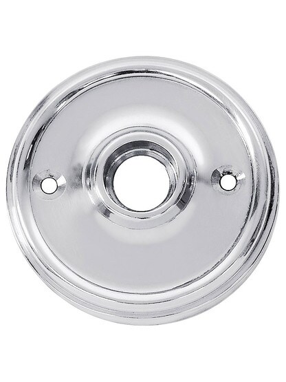 2 1/2 inch Classic Style Rosette With 5/8 inch Collar in Polished Chrome.
